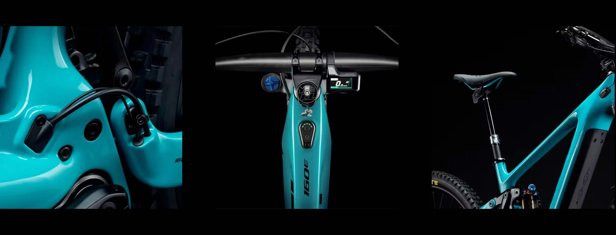 Yeti mountain bike on trail