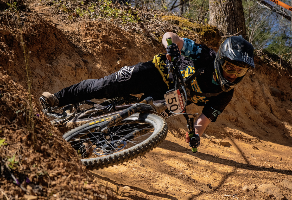 Mountain bike on the trail